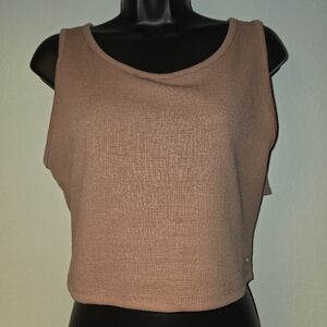 NWOT Roxy Women's Sleeveless Pink Crop Top